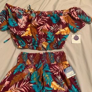 Two Piece Tropical Set